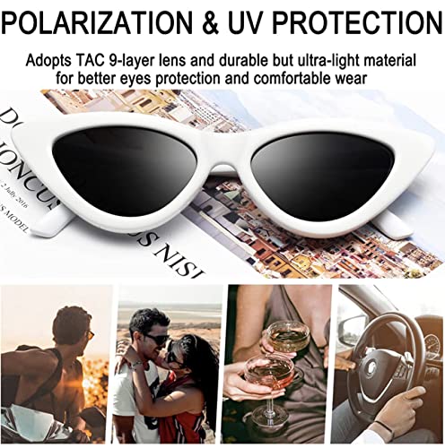 Image of IFLASH Cat Eye Rectangular Sunglasses for Women Pack of 2