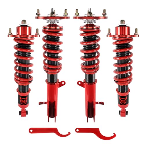 2007-2012 Dodge Caliber EVIL ENERGY Coilovers -Jeep Compass 2008-2017, for Jeep Patriot 2008-2010, Coilovers Suspension Kit, Height Adjustable Lowering Kit, Red