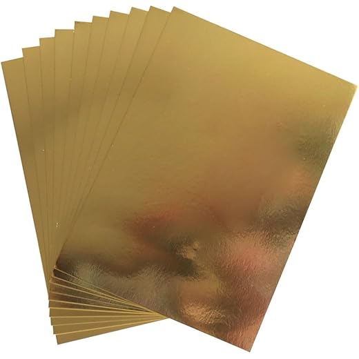 Lansing Golden Cards Metallic A4 Cardstock Sheets 10 Pcs