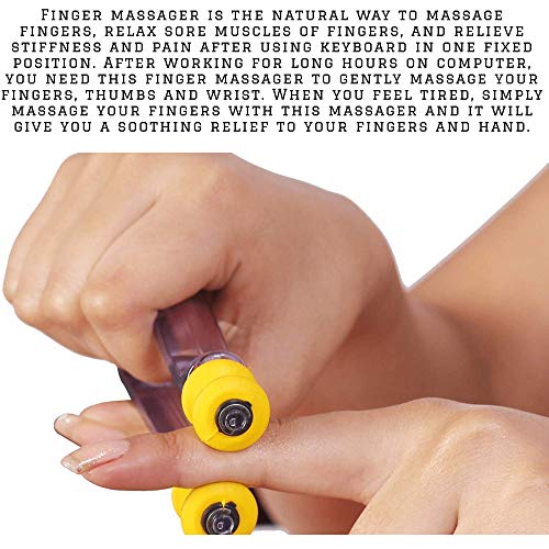 Acupressure Finger Masager Combo Kit ~ Sujok Ring, Sujok Power Ball, K-Roll, Sujok Thumbs, Wooden Jimmy With Reflexology Chart (Hand/Feet) Relieve Stress #TOP4