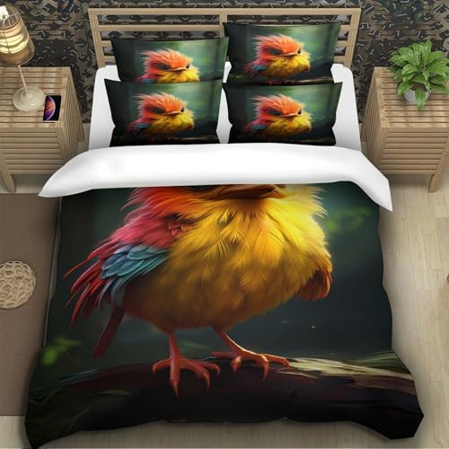 Housse de couette oiseau hypoallergénique pour le sommeil sensible des enfants - 5