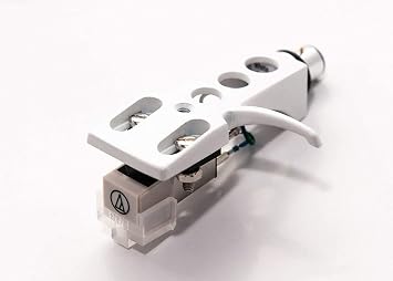 White Headshell, AT-3600L Cartridge and Stylus, Needle for Stanton STR8 20, STR8 30, STR8 50, STR8 80, STR8 90, STR8 100, STR8 150,