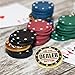 HEANUJJ Metal Dealer Button Double-Sided Poker Chip Accessory for Counting and Game Supplies