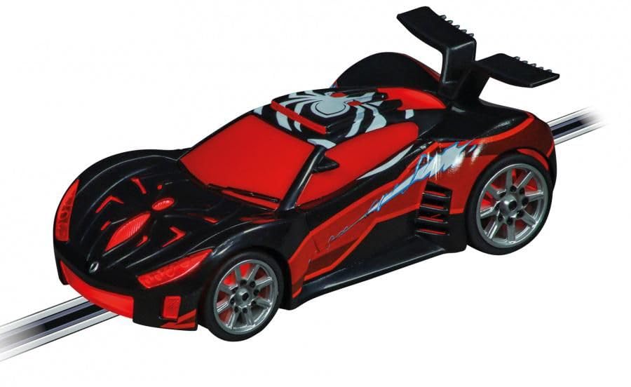 Carrera GO!!! 20064265 Spider-Man Speed Shifter Black I 1:43 Scale Slot Car I With Original License I Suitable For Ages 6 Years+