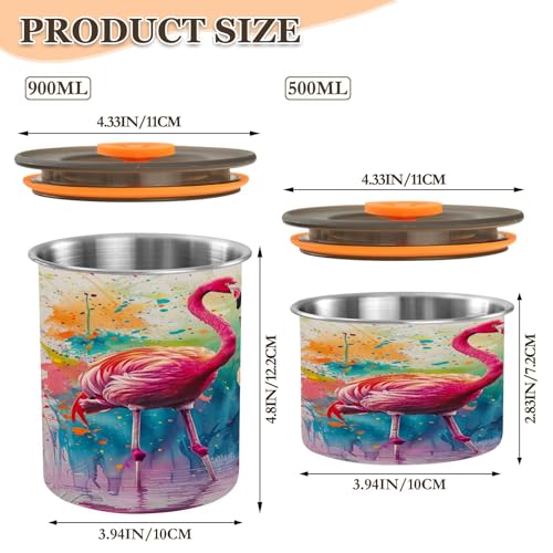 Contenedor de café al vacío sin aire Qilmy acero inoxidable 30oz miniatura 3