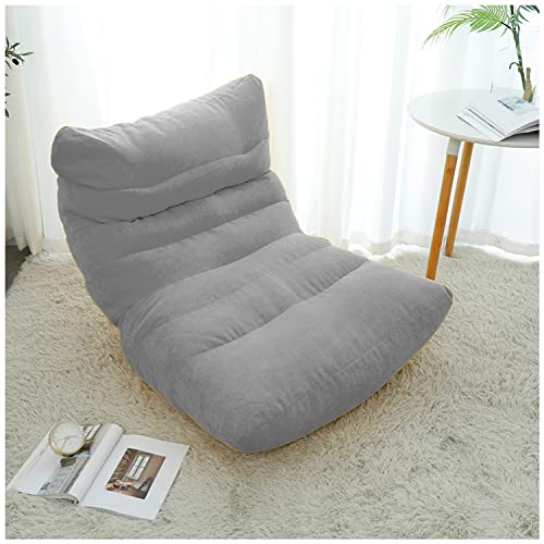 Asiento cómodo para combatir el cansancio con este sofá de piso perezoso gris 2
