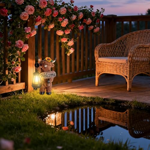 Statue de jardin en résine résistante pour décor extérieur - 4
