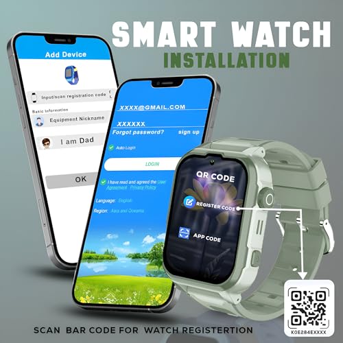 GameSir Musk 5G/4G Kids Smart Watch, Olive Green - Image 6