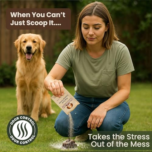 Doodust Dog Poop Clean Up Powder, Poop Hardener & Yard Cleaner, Biodegradable, Pet-Safe, Stops Odor and Makes Pickup Easy - Image 3