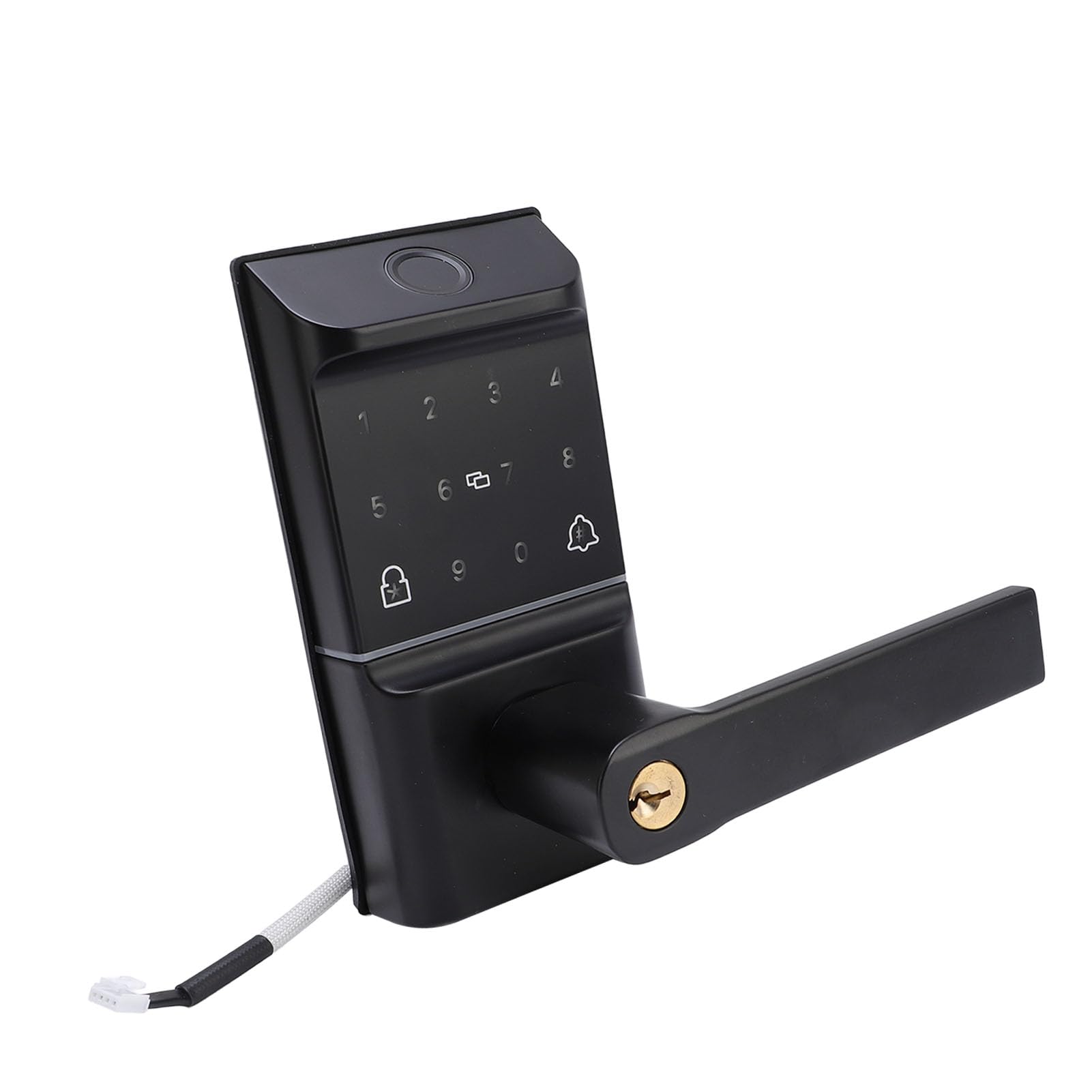 Serratura per Porta con Impronta Digitale, Ingresso Senza Chiave Intelligente WiFi 5 in 1 con Tastiera Touchscreen, Metodi di Sblocco Multipli per Appartamento