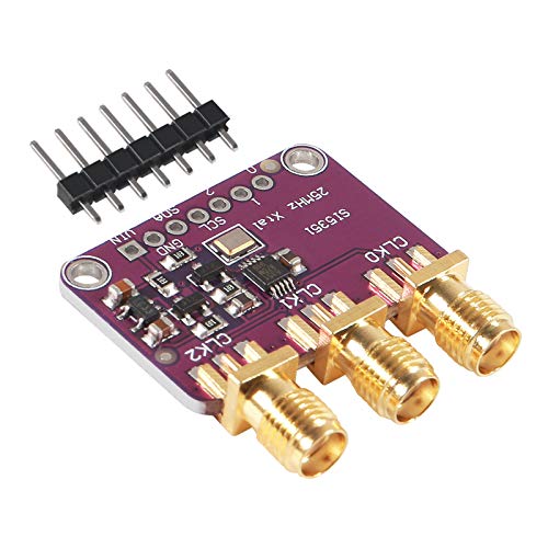 Aitrip 3 Pcs Si5351A I2C 25Mhz I2C High Frequency Signal Generator Breakout Board Square Wave Frequency Generator Signal Generator 8Khz To 160Mhz 3-5Vdc For Arduino #TOP2