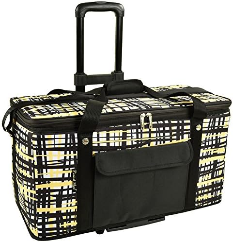 Picnic at Ascot Travel Cooler with Wheels- 64 Can Capacity- Collapsible Leakproof Cooler- Designed & Quality Approved in The USA