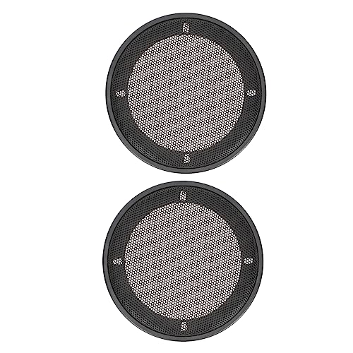 LIFKICH 2個カーオーディオ用スピーカーネットカバー 低音スピーカー保護