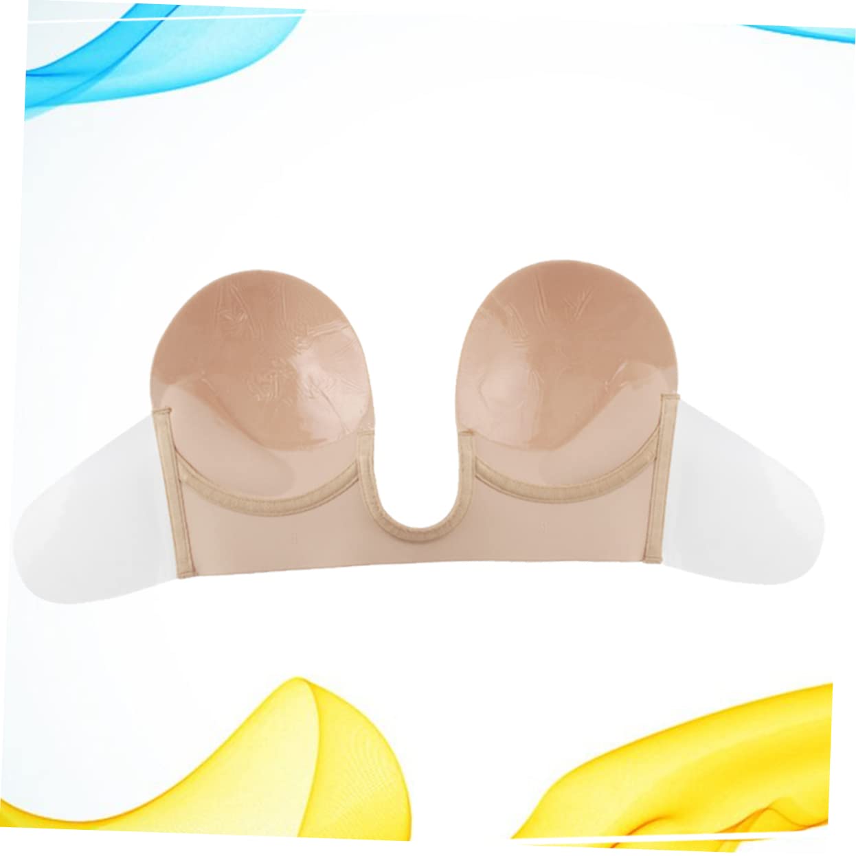 SHERCHPRY 3 Piezas cubiertas adhesivas sujetadores sin tirantes sujetadores adhesivos backless bra pétalos de mama sujetador sin espalda y sin tirantes lencería fundas de silicona cubre