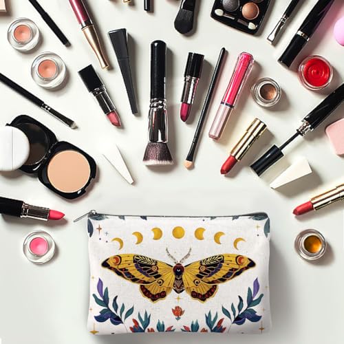 16Pcs Butterfly Makeup Bag Canvas Cosmetic Bag Insects Zipper Cosmetic Bag 5.9x9.06 Inch Polyester Travel Toiletry Pouch for Women Party Shopping Home Travel4