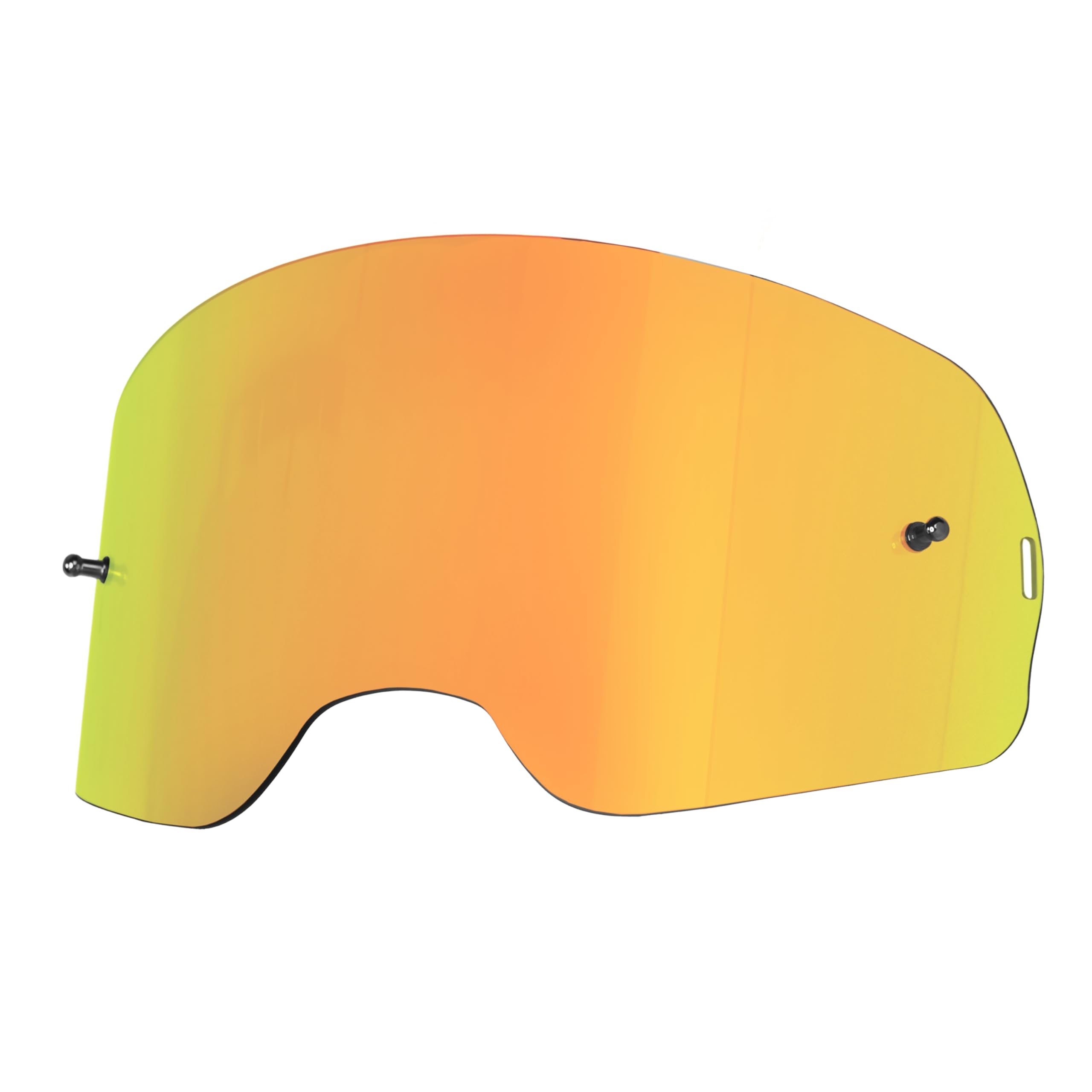 SCHNORR MX Pro Blau - Motocross Brille | Transparentes Glas (S0), Anti-Fog, Tear-Off/Roll-Off mit Wechselglass verspiegelt Orange