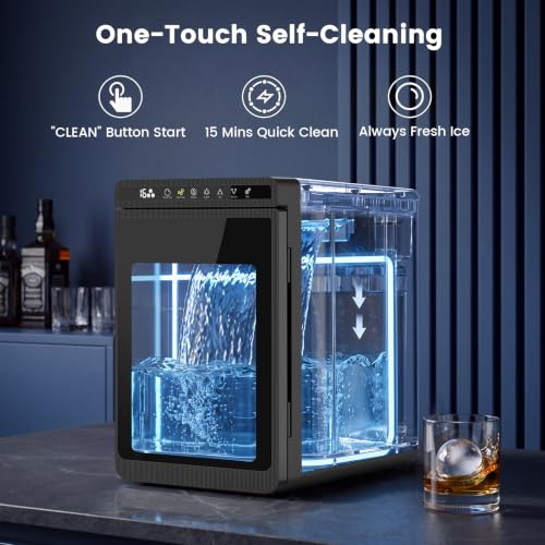 Image of Electactic 2.2 inch Ice Ball Maker Countertop, Sphere Ice Machine, 72 Pcs /Day