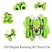 Eholder RC Toy Remote Control Car for Boys 6 7 8 9 10 11 12 Year Old Birthday Gifts 2.4Ghz 4WD 360 Rotating Off Road Vehicles Double Sided USB Rechargeable Green RC Stunt Car for Kids