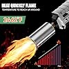 Koackl 2 PCS Powerful Propane Torch Gun, Kitchen Torch with Adjustable Flame, Flamethrower Blow Torch Gun Gas Welding Kits for BBQ, Searing Steak, Camping & Charcoal Torch Lighter(Tank Not Included) #3