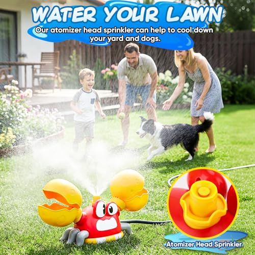 Image of Water Sprinkler for Kids, Summer Outside Water Toys Attached to Garden Hose with 3 Spray Patterns & 4 Bean Bags for Toss Game, Kids Sprinklers for Yard Lawn Pool Games for Age 4-12 Yr Old Boys Girls