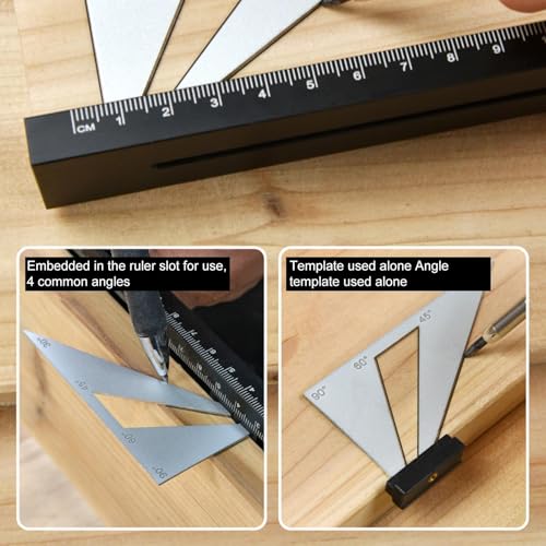 Guide de traçage en queue d'aronde en alliage d'aluminium durable - 7