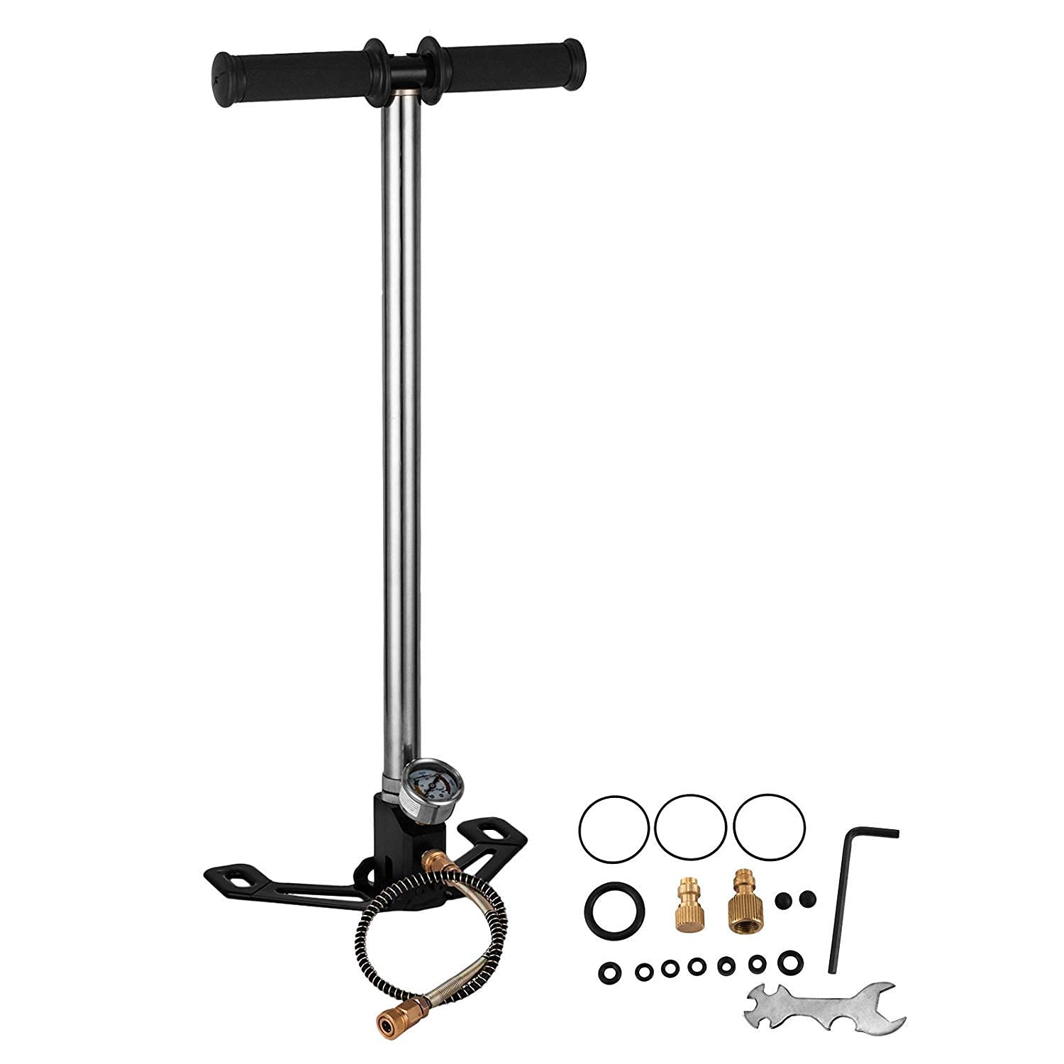 Buy High Pressure Pcp Hand Pump 3 Stage Air Filling Charging Stirrup