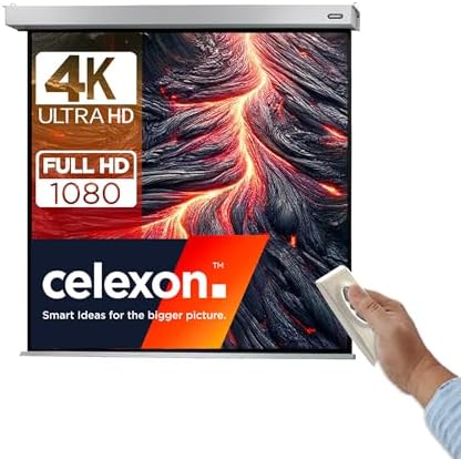 celexon pantalla motorizada incluido mando a distancia para escue...