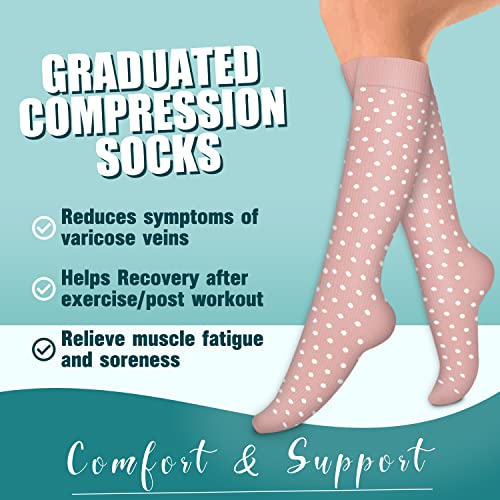 Laite Hebe 4 Pairs-Compression Socks for Women&Men Circulation-Best Support for Nurses,Running,Athletic3
