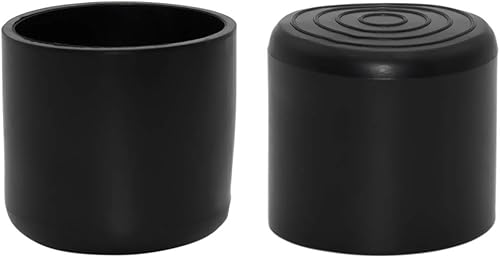 Miniatura 54 de Flyshop 8 tapas grandes para patas de silla, protectores de goma antideslizantes para patas de silla, fundas redondas de mesa para muebles, 2 Caucho