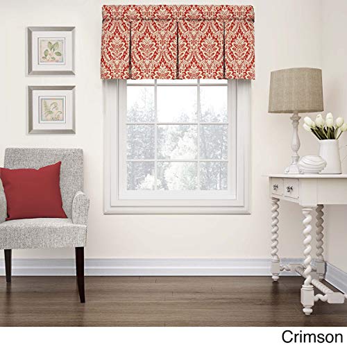 Waverly Valances For Windows - Donnington 52" X 18" Short Curtain Valance Rod Pocket Window Curtains Bathroom, Living Room And Kitchens, Cornflower #TOP2