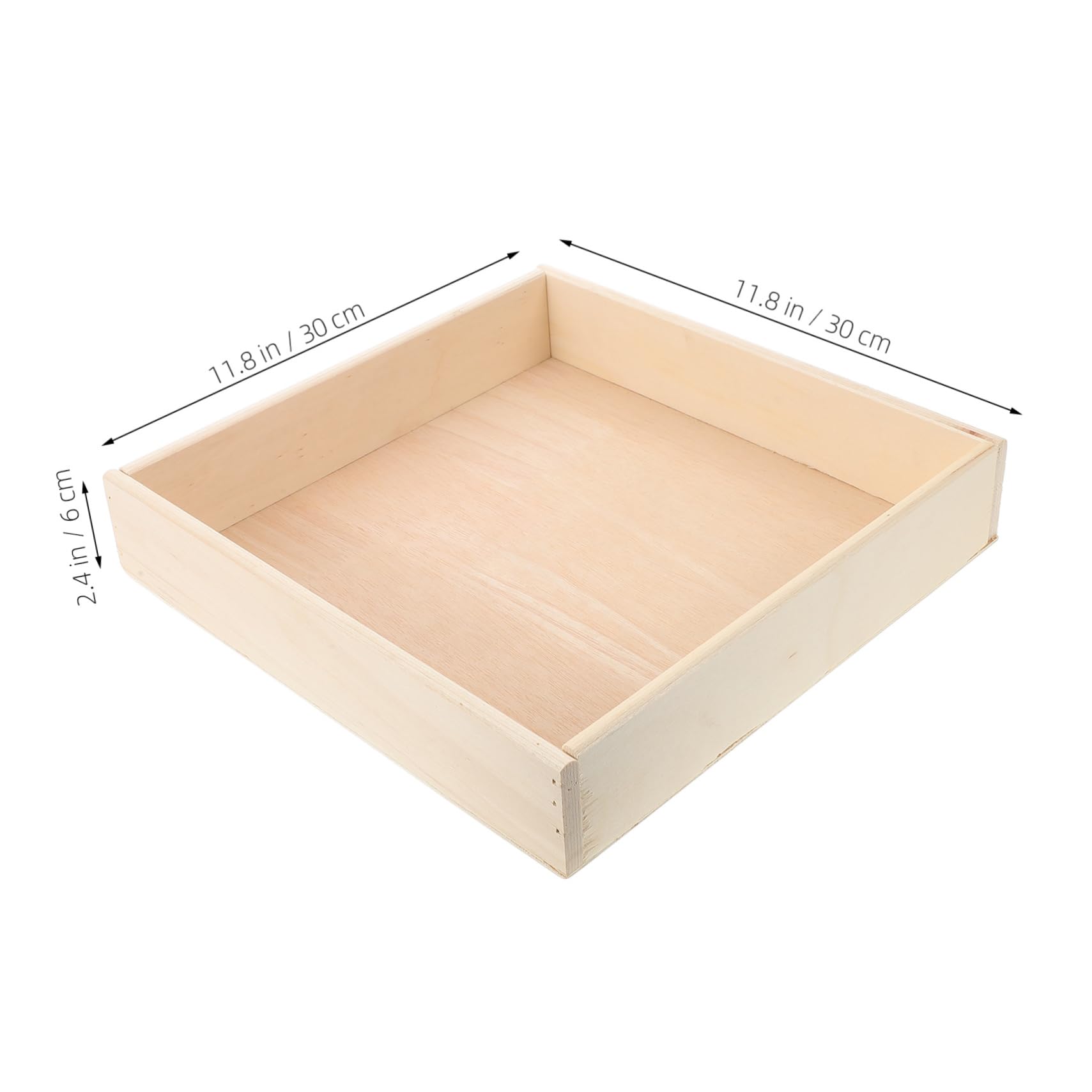 Yardwe Sleek Wooden Boys and Girls Tray Sandbox Portable Compact Safe for Toddlers Indoor Outdoor Play Storage Box