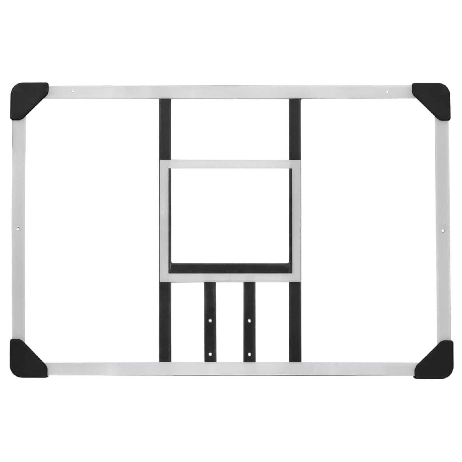 ARKEM Canestro Basket Esterno Portatile,Pallacanestro da Camera Interno con Tabellone,Tabellone Pallacanestro Trasparente 90x60x2,5 cm Policarbonato