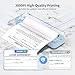 Gloryang 300DPI Portable Printer Wireless for Travel, Inkless Small Bluetooth Printers for Home Use, Compatible with Mobile Phone & Laptop, Support 8.5 x 11 Inch & A4 Thermal Printer Paper, Blue