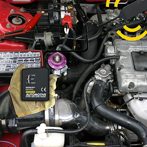 allsun Pro Automotive Short and Open Finder Circuit Tester Wire Tracker Circuit Finder Détecteur de court-circuit DC 6-42 V Outil de détection de court-circuit Sonde de puissance – Image 5