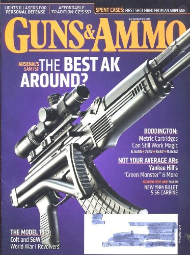 GUNS & AMMO JANUARY 2014 /AK /WORLD WAR I REVOLVERS /LASERS /PERSONAL DEFENSE+++