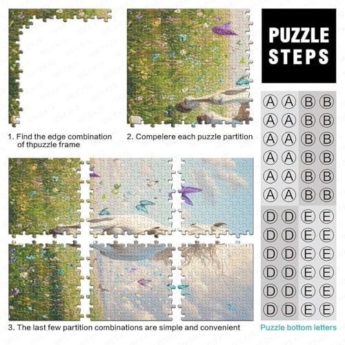 Puzzle de caballo 1000 piezas para adultos, rompecabezas de 70x50cm para regalar 5