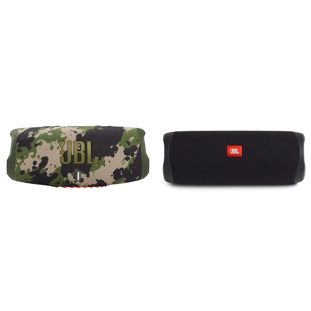 JBL Charge 5 Portable Wireless Bluetooth Speaker with IP67 Waterproof and USB Charge Out - Squad Camouflage Small