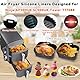 HUMTEOXI Ninja Heißluftfritteuse Zubehör, Ninja Air fryer Zubehör für Ninja Double Stack XL SL400EU 9,5L, Doppelkorb-Heißluftfritteuse SL400EU SL400EUCP Zubehör,BPA-Frei