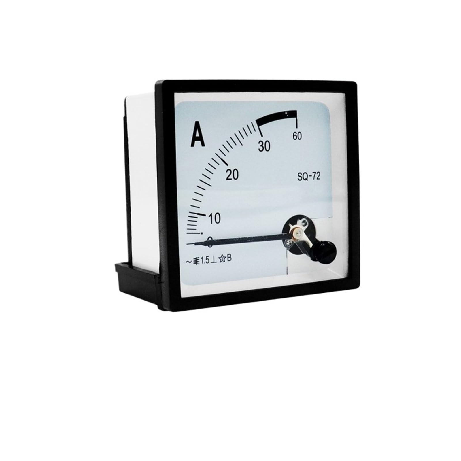 Amperímetro analógico de panel 72x72mm SQ72-A indicador de corriente alterna 100/5A 5