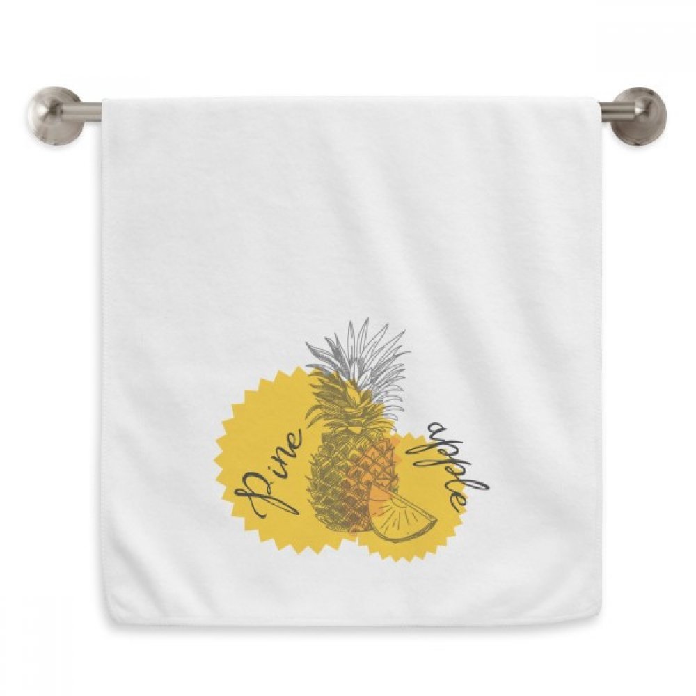 Serviettes moelleuses 13x29 pouces au motif ananas jaune et texture absorbante