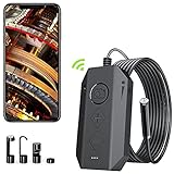 DDENDOCAM Endoscopio Industrial WiFi inalámbrico, Cámara de inspección de tuberías 5.5mm 1080P HD Cámara Snake para Teléfono Movil Android e iOS, iPhone, Samsung, Tabletas (5M)