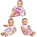 Ebuddy 3 Sets Doll Clothes Sets for 14 to 16 Inch Alive Baby Dolls, New Born baby Dolls, Bitty baby dolls and 18 Inch American Girl Dolls