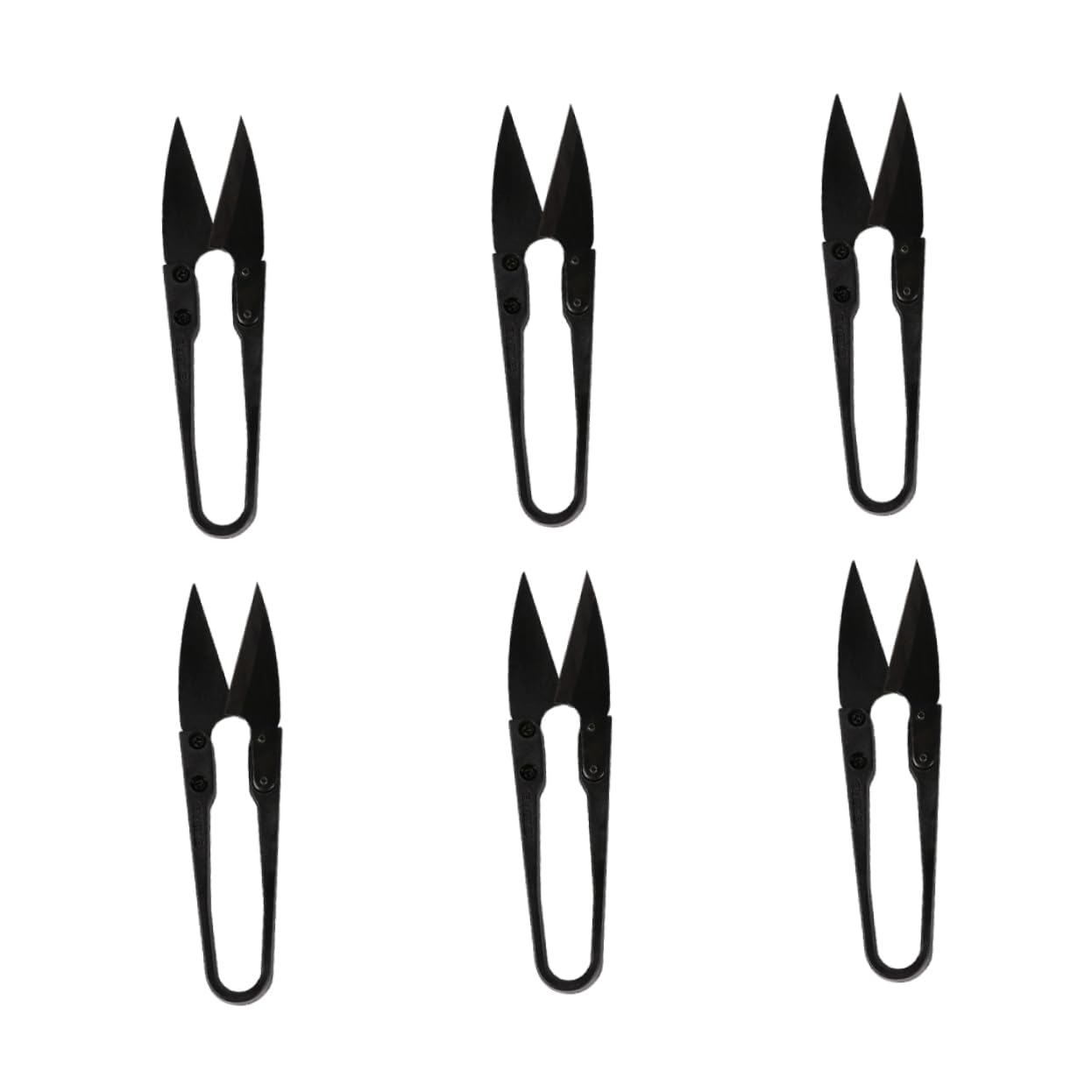 SHINEOFI 18piezas Tijeras De Coser Forma Útiles Cortadores De Bordado Para Manualidades y Suministros De Costura Casa Negro