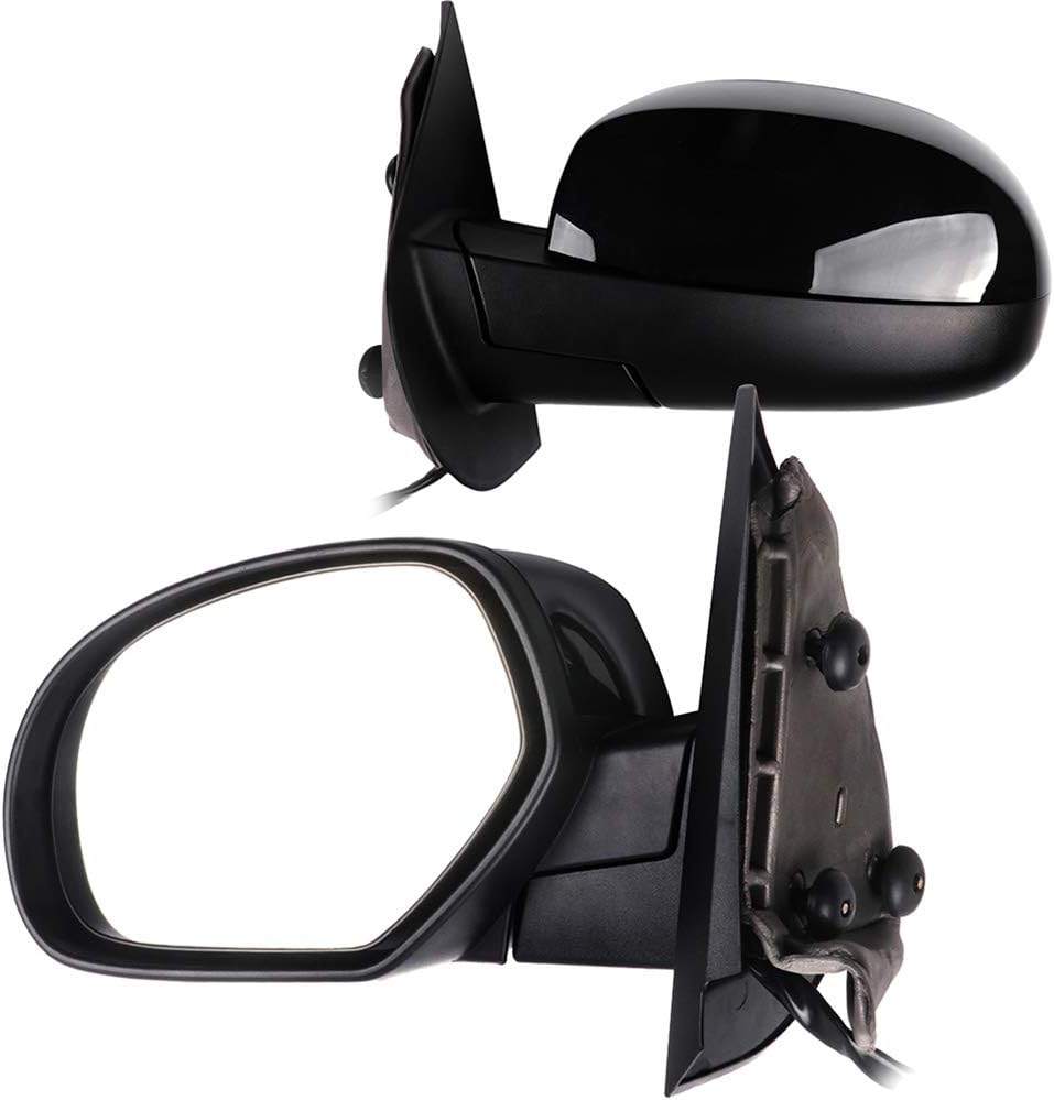 ECCPP Driver and Passenger Side Mirrors Power Heated Memory Signal Textured Fit 2007 For Chevy Silverado Pickup new body style models 2008-2013 For Chevy Silverado