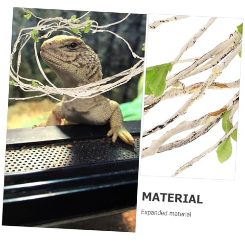 Ramas de vid artificiales para reptiles que trepan y decoración de tanques 4