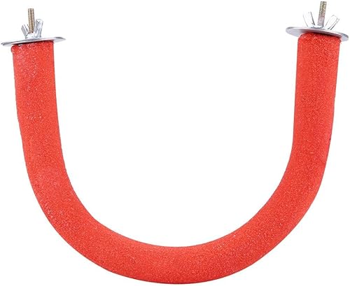 Perca de loro, ramas de arena de cuarzo, perca de uñas en forma de U, jaula de pájaros, juguetes para jaula de pájaros, suministros para mascotas,