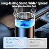 Smart Waterfall-Inspired Car Air Freshener Electric Diffuser with 2 French Perfumes (Colognee + Oceann), Auto ON/OFF, Ultrasonic Atomizer, 4 Modes, Rechargeable Battery, Fragrance Lasts YWK-1 #5