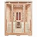 Produktbild Home Deluxe  Infrarotkabine Maui  Keramikstrahler, Holz: Hemlocktanne, Maße: 150 x 150 x 190 cm | Infrarotsauna für 1-2 Personen, Sauna, Infrarot, Kabine