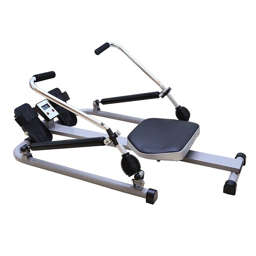Attrezzature per il fitness Vogatore idraulico domestico Vogatore sportivo Canottaggio indoor Attrezzatura per il fitness Esercizio multifunzionale per tutto il corpo Blac