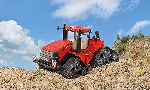 siku 3275, Case IH Quadtrac 600 Raupenschlepper Traktor, 1:32, Metall/Kunststoff, Rot, Funktionales Knickgelenk und siku-Heck-Kupplung – Bild 7